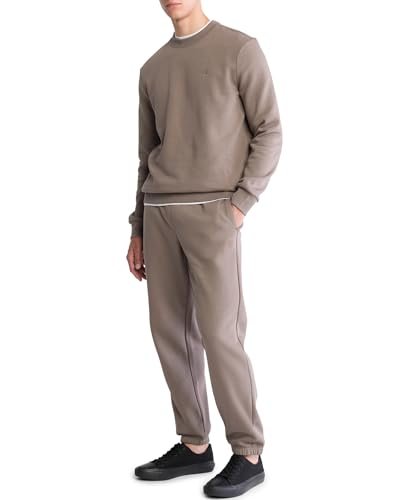 Calvin Klein Men's Relaxed Fit Monogram Logo Fleece Sweatshirt - 7DAY'S