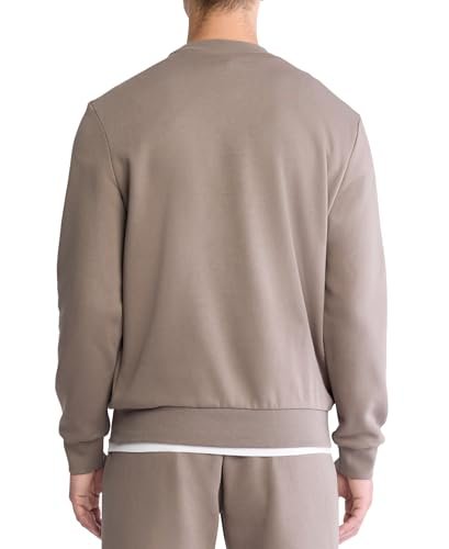Calvin Klein Men's Relaxed Fit Monogram Logo Fleece Sweatshirt - 7DAY'S