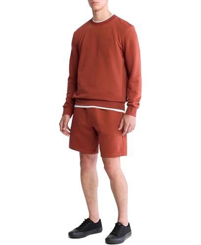 Calvin Klein Men's Relaxed Fit Monogram Logo Fleece Sweatshirt - 7DAY'S