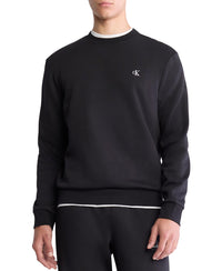 Calvin Klein Men's Relaxed Fit Monogram Logo Fleece Sweatshirt - 7DAY'S