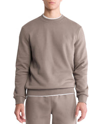 Calvin Klein Men's Relaxed Fit Monogram Logo Fleece Sweatshirt - 7DAY'S
