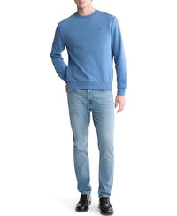 Calvin Klein Men's Relaxed Fit Monogram Logo Fleece Sweatshirt - 7DAY'S