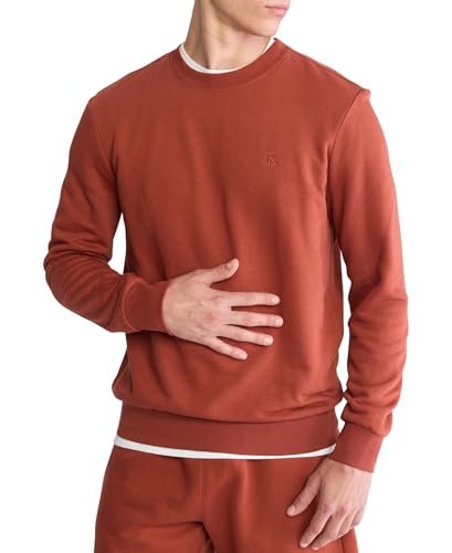 Calvin Klein Men's Relaxed Fit Monogram Logo Fleece Sweatshirt - 7DAY'S