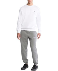 Calvin Klein Men's Relaxed Fit Monogram Logo Fleece Sweatshirt - 7DAY'S