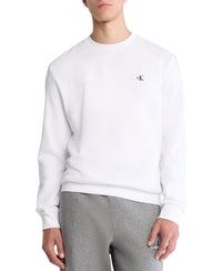 Calvin Klein Men's Relaxed Fit Monogram Logo Fleece Sweatshirt - 7DAY'S