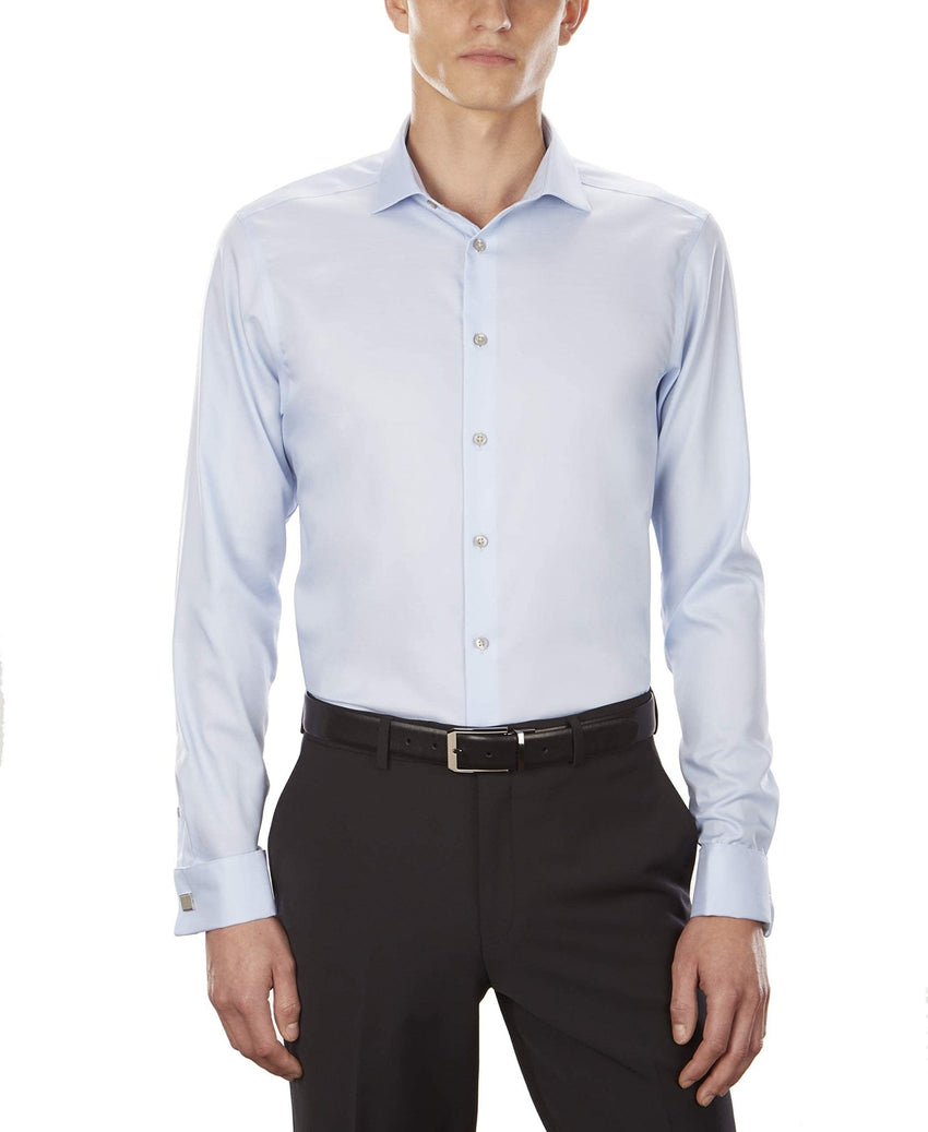 Calvin Klein Men's Slim Fit Non Iron Solid French Cuff Dress Shirt - 7DAY'S Exclusive - 7DAY'S