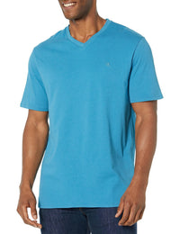 Calvin Klein Men's Smooth Cotton Solid V - Neck T-Shirt - 7DAY'S