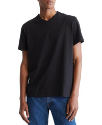 Calvin Klein Men's Smooth Cotton Solid V - Neck T-Shirt - 7DAY'S