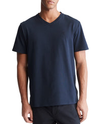 Calvin Klein Men's Smooth Cotton Solid V - Neck T-Shirt - 7DAY'S