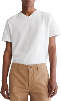 Calvin Klein Men's Smooth Cotton Solid V - Neck T-Shirt - 7DAY'S