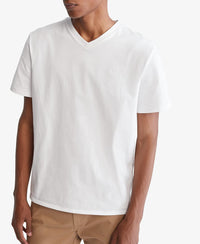 Calvin Klein Men's Smooth Cotton Solid V - Neck T-Shirt - 7DAY'S