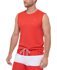 Calvin Klein Men's Standard UPF 40+ Sleeveless Quick Dry Swim Shirt - 7DAY'S