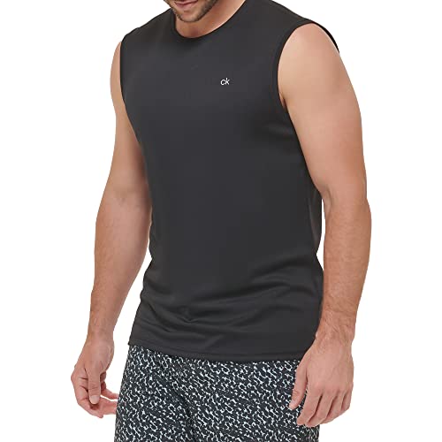 Calvin Klein Men's Standard UPF 40+ Sleeveless Quick Dry Swim Shirt - 7DAY'S