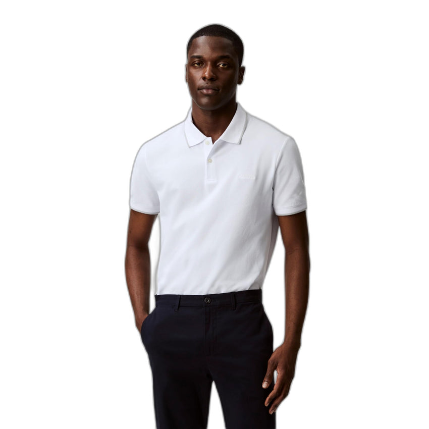 Calvin Klein Men's Stretch Pique Solid Tipped Polo - 7DAY'S