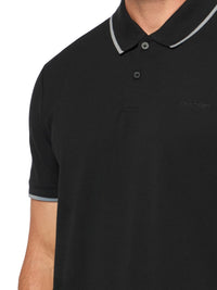 Calvin Klein Men's Stretch Pique Solid Tipped Polo - 7DAY'S