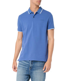 Calvin Klein Men's Stretch Pique Solid Tipped Polo - 7DAY'S