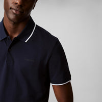 Calvin Klein Men's Stretch Pique Solid Tipped Polo - 7DAY'S