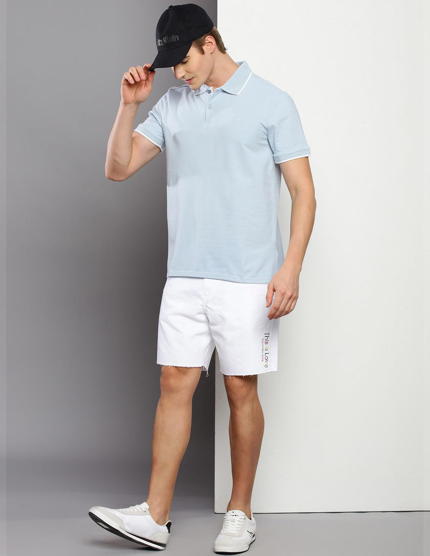 Calvin Klein Men's Stretch Pique Solid Tipped Polo - 7DAY'S