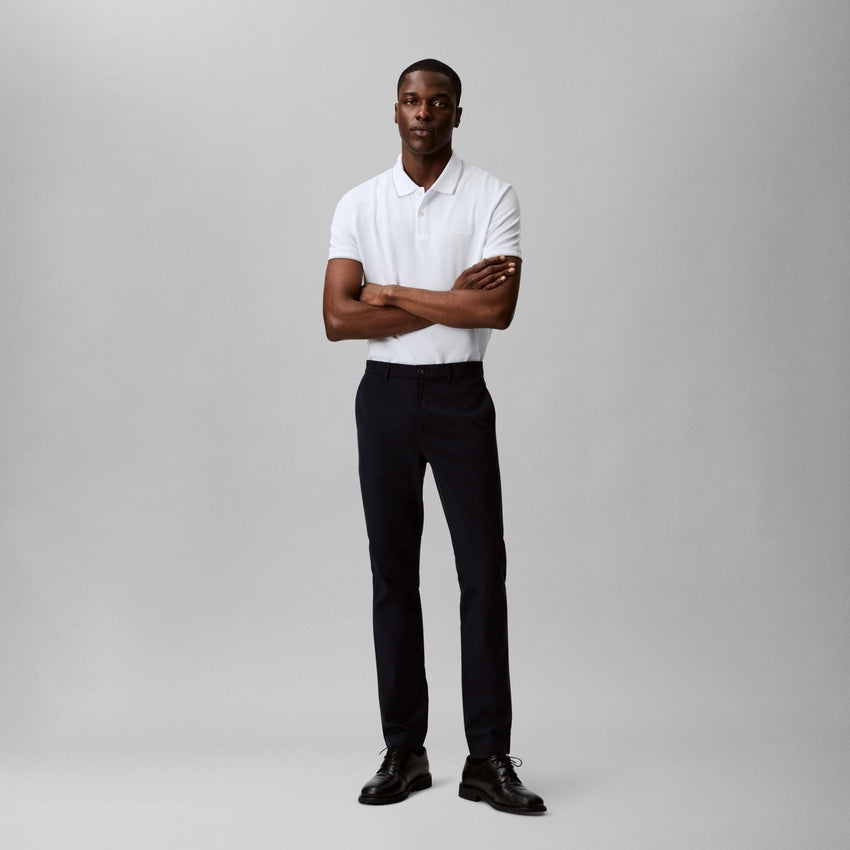 Calvin Klein Men's Stretch Pique Solid Tipped Polo - 7DAY'S