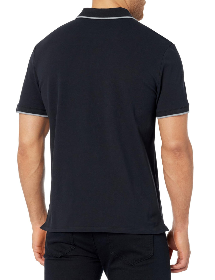 Calvin Klein Men's Stretch Pique Solid Tipped Polo - 7DAY'S