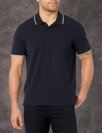 Calvin Klein Men's Stretch Pique Solid Tipped Polo - 7DAY'S