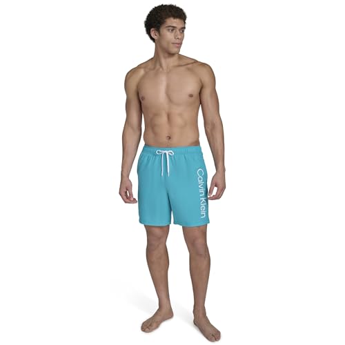 Calvin Klein Men's Volley Quick Dry Lightweight Swim Trunk - 7DAY'S