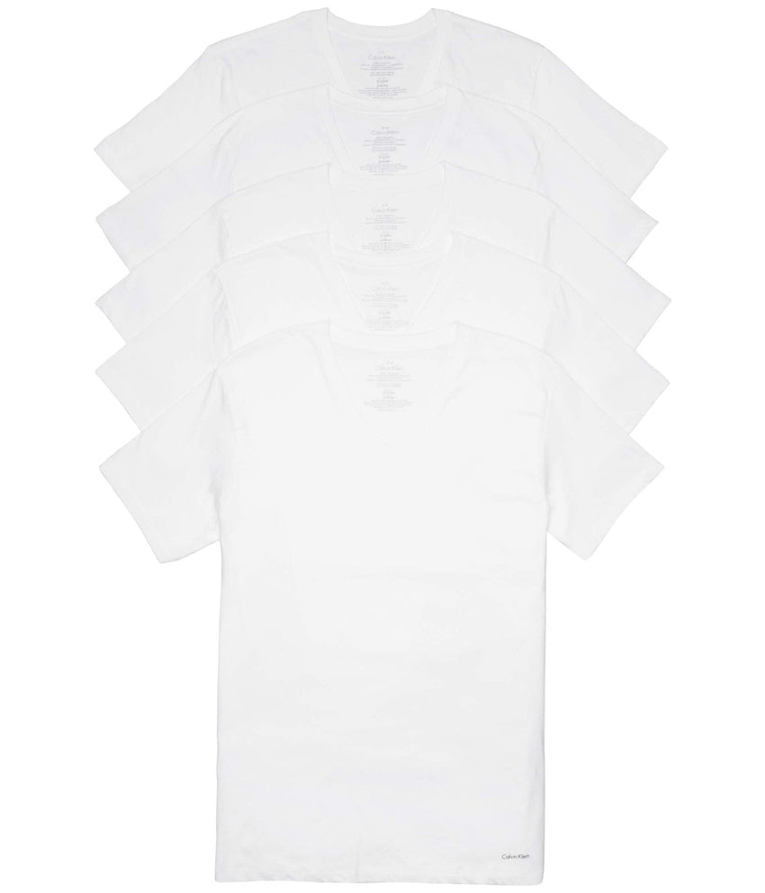 Calvin Klein Paquete de 5 camisetas de algodón clásicas para hombre - 7DAY'S