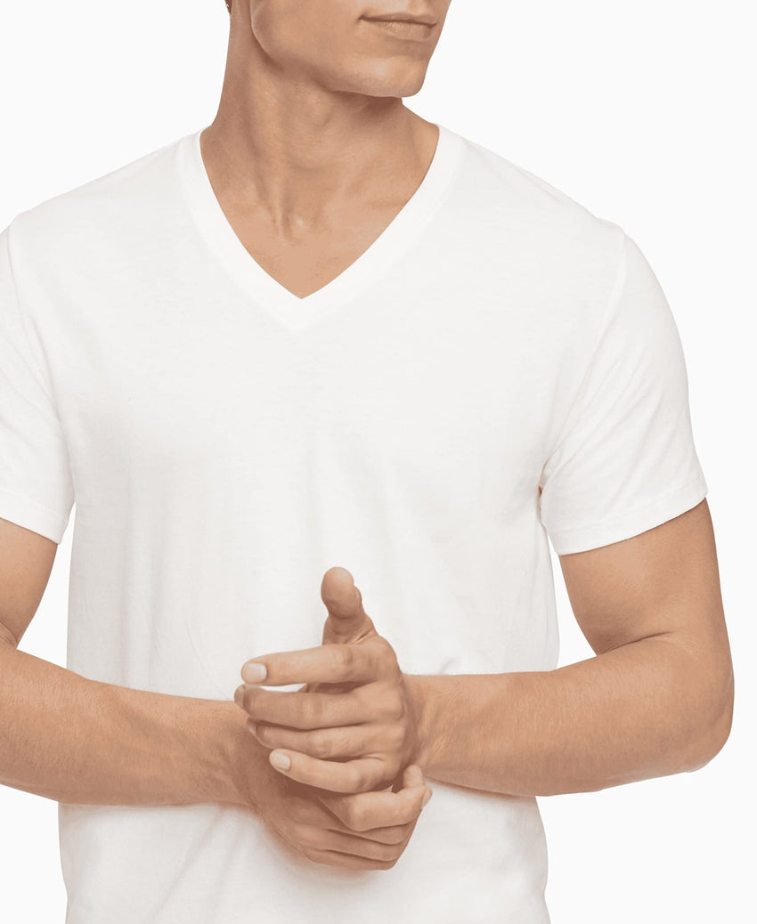 Calvin Klein Paquete de 5 camisetas de algodón clásicas para hombre - 7DAY'S