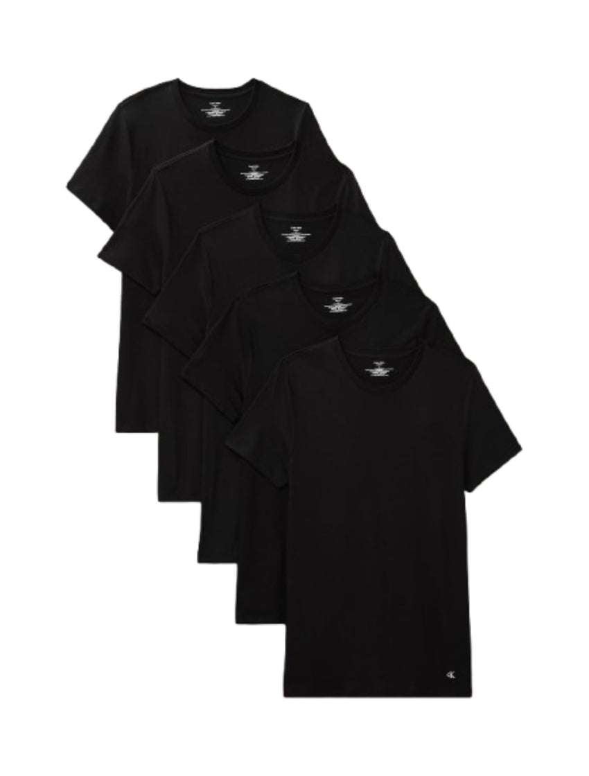 Calvin Klein Paquete de 5 camisetas de algodón clásicas para hombre - 7DAY'S