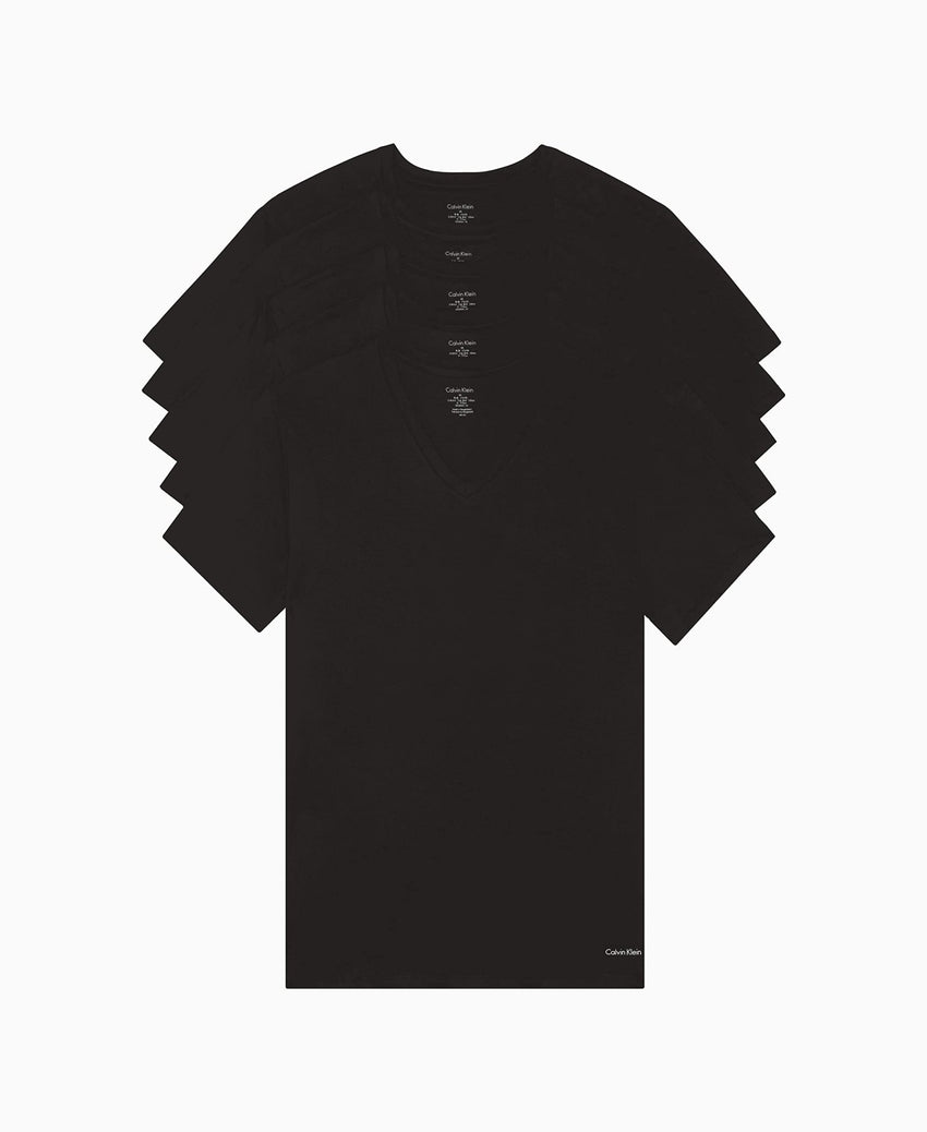 Calvin Klein Paquete de 5 camisetas de algodón clásicas para hombre - 7DAY'S