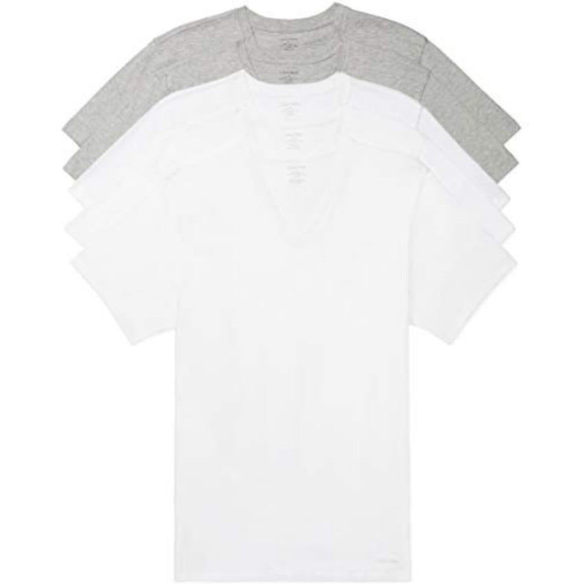 Calvin Klein Paquete de 5 camisetas de algodón clásicas para hombre - 7DAY'S