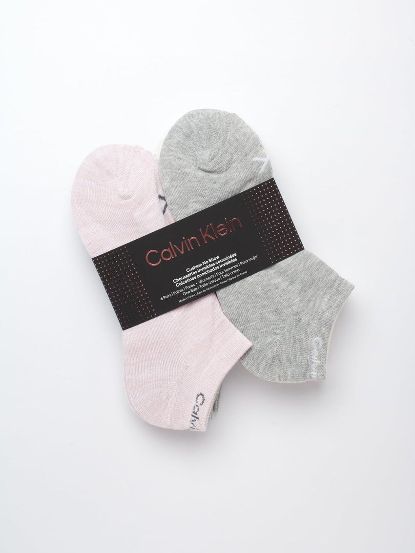 Calvin Klein Womens Low Cut Socks - 6 Pack Breathable Cushioned Athletic Performance No Show Socks for Women (Sizes: 4 - 10) - 7DAY'S