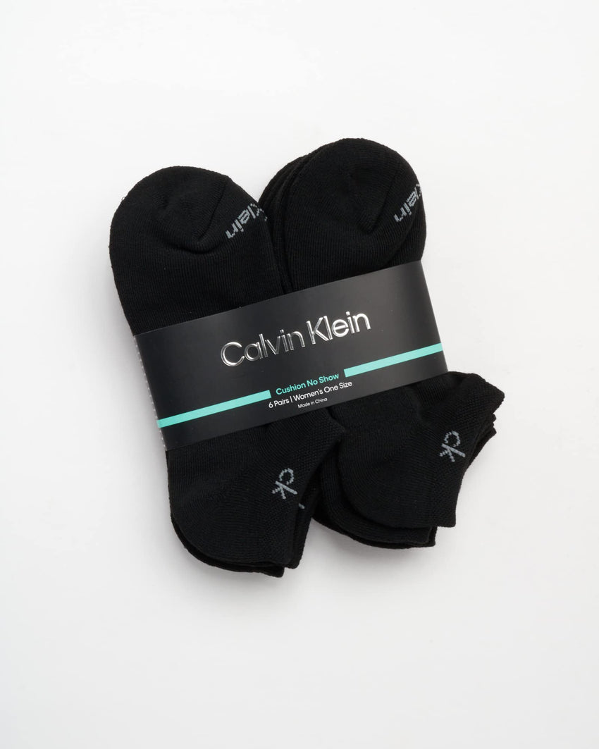 Calvin Klein Womens Low Cut Socks - 6 Pack Breathable Cushioned Athletic Performance No Show Socks for Women (Sizes: 4 - 10) - 7DAY'S