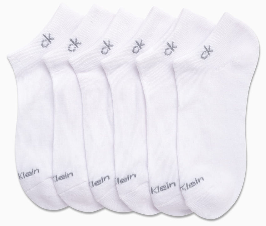 Calvin Klein Womens Low Cut Socks - 6 Pack Breathable Cushioned Athletic Performance No Show Socks for Women (Sizes: 4 - 10) - 7DAY'S