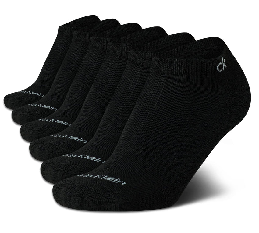 Calvin Klein Womens Low Cut Socks - 6 Pack Breathable Cushioned Athletic Performance No Show Socks for Women (Sizes: 4 - 10) - 7DAY'S