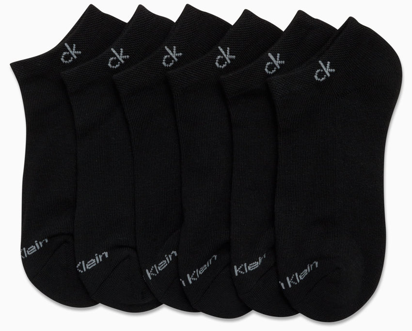 Calvin Klein Womens Low Cut Socks - 6 Pack Breathable Cushioned Athletic Performance No Show Socks for Women (Sizes: 4 - 10) - 7DAY'S