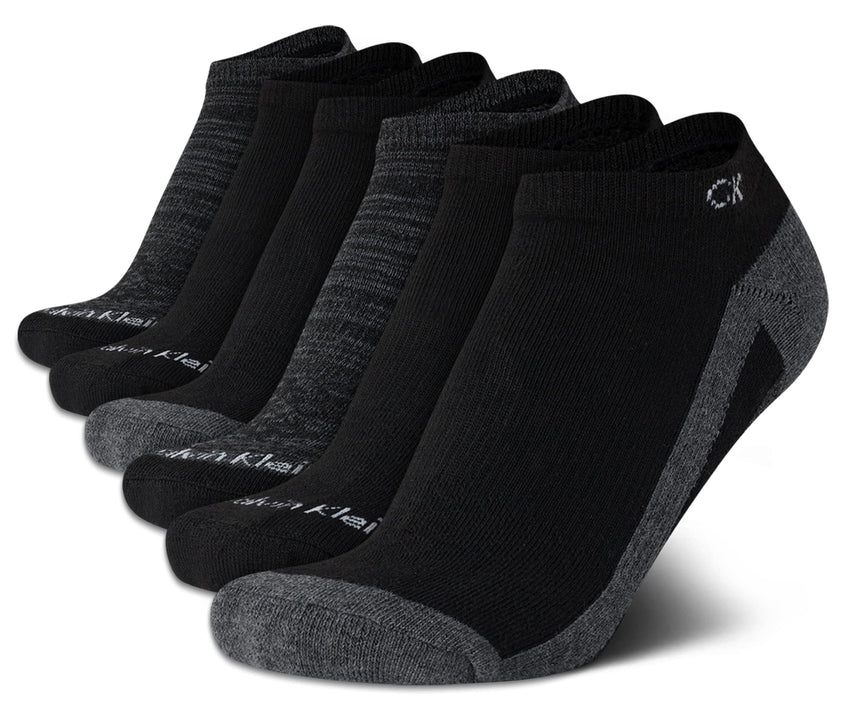 Calvin Klein Womens Low Cut Socks - 6 Pack Breathable Cushioned Athletic Performance No Show Socks for Women (Sizes: 4 - 10) - 7DAY'S