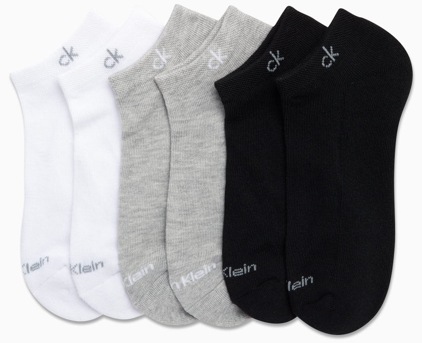 Calvin Klein Womens Low Cut Socks - 6 Pack Breathable Cushioned Athletic Performance No Show Socks for Women (Sizes: 4 - 10) - 7DAY'S