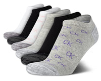 Calvin Klein Womens Low Cut Socks - 6 Pack Breathable Cushioned Athletic Performance No Show Socks for Women (Sizes: 4 - 10) - 7DAY'S