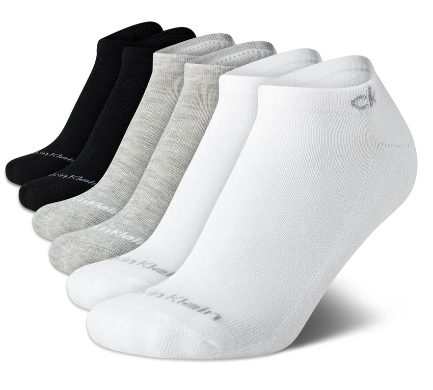 Calvin Klein Womens Low Cut Socks - 6 Pack Breathable Cushioned Athletic Performance No Show Socks for Women (Sizes: 4 - 10) - 7DAY'S