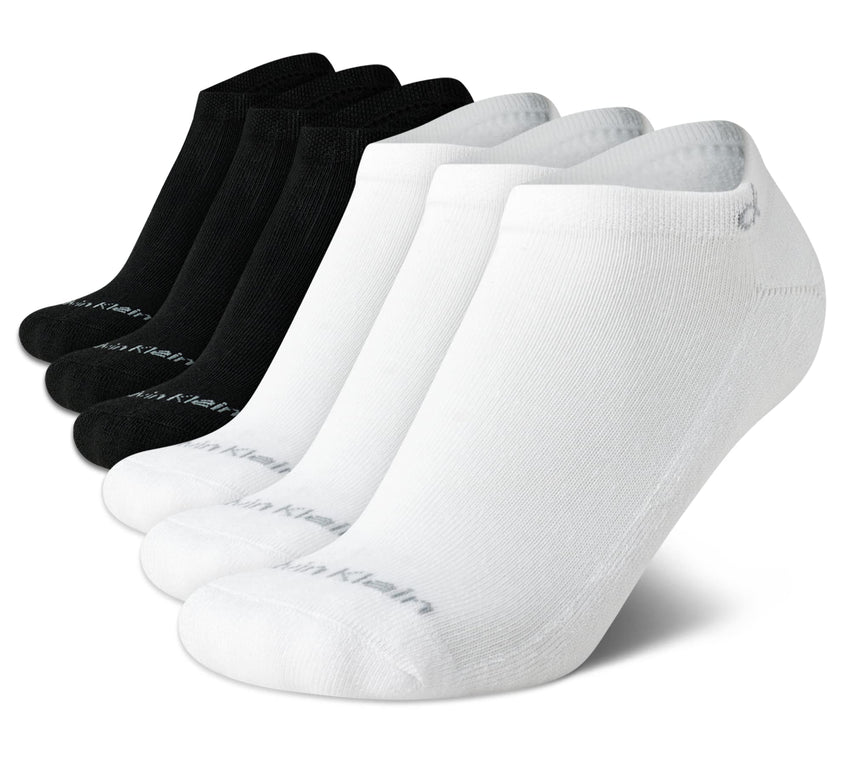 Calvin Klein Womens Low Cut Socks - 6 Pack Breathable Cushioned Athletic Performance No Show Socks for Women (Sizes: 4 - 10) - 7DAY'S
