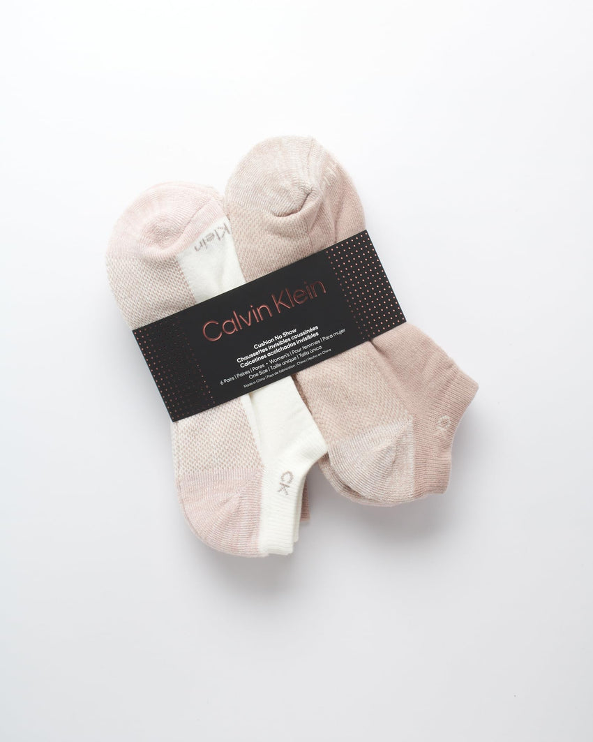 Calvin Klein Womens Low Cut Socks - 6 Pack Breathable Cushioned Athletic Performance No Show Socks for Women (Sizes: 4 - 10) - 7DAY'S