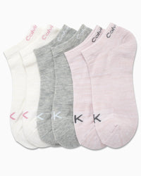 Calvin Klein Womens Low Cut Socks - 6 Pack Breathable Cushioned Athletic Performance No Show Socks for Women (Sizes: 4 - 10) - 7DAY'S