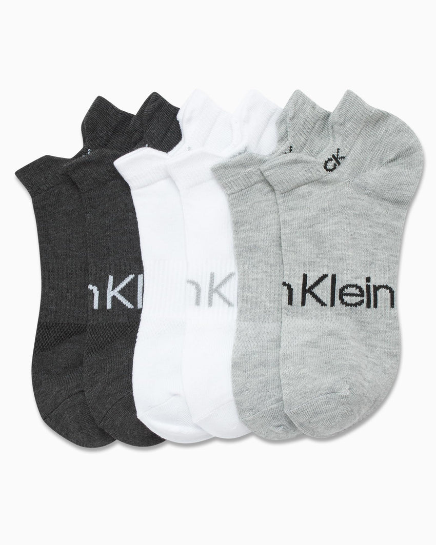 Calvin Klein Womens Low Cut Socks - 6 Pack Breathable Cushioned Athletic Performance No Show Socks for Women (Sizes: 4 - 10) - 7DAY'S