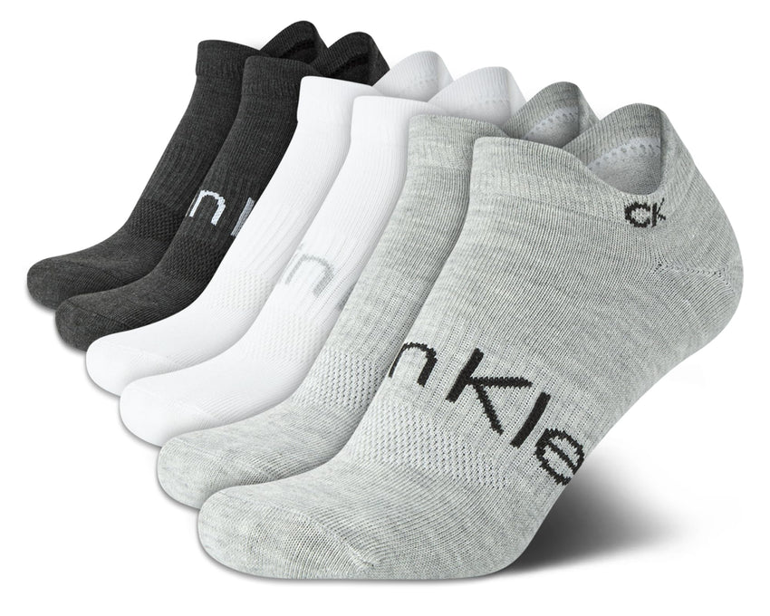 Calvin Klein Womens Low Cut Socks - 6 Pack Breathable Cushioned Athletic Performance No Show Socks for Women (Sizes: 4 - 10) - 7DAY'S
