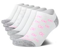 Calvin Klein Womens Low Cut Socks - 6 Pack Breathable Cushioned Athletic Performance No Show Socks for Women (Sizes: 4 - 10) - 7DAY'S