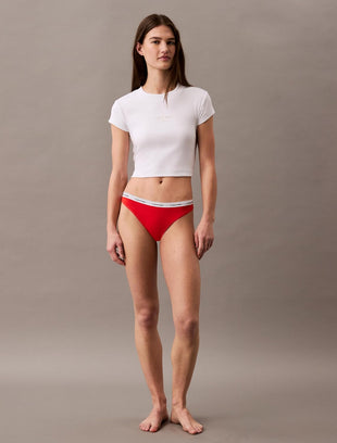 Calvin Klein Women's Modern Logo Cotton Stretch Bikini Panties, 5 Pack - 7DAY'S