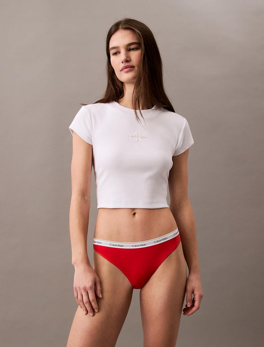 Calvin Klein Women's Modern Logo Cotton Stretch Bikini Panties, 5 Pack - 7DAY'S
