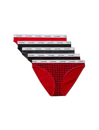 Calvin Klein Women's Modern Logo Cotton Stretch Bikini Panties, 5 Pack - 7DAY'S