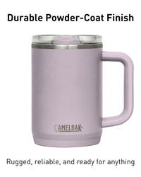 CamelBak Thrive Leak - Proof 16 oz Mug, Insulated Stainless Steel - for Travel, Coffee, Tea, hot Beverages - Spill Proof - Cup - Holder Compatible, Navy - 7DAY'S